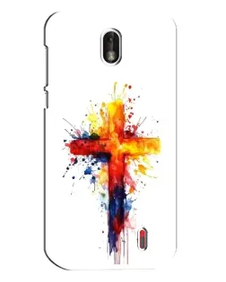 Чохол для Nokia 1 з картинкою «Акварельний хрест»