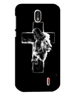 Чехол для Nokia 1 с картинкой «Сияющий крест Jesus»