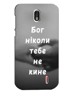 Чехол для Nokia 1 с картинкой «Бог не бросит»