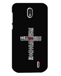 Чехол для Nokia 1 с картинкой «Текстовый крест»