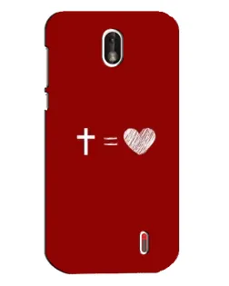 Чехол для Nokia 1 с картинкой «Уравнение любви»