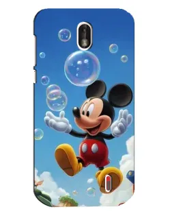 Чохол для Nokia 1 з картинкою «Mickey та мильні бульбашки»