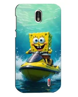 Чохол для Nokia 1 з картинкою «Спанч Боб на гідроциклі» Чохол для Nokia 1 з картинкою «Спанч Боб на гідроциклі»
