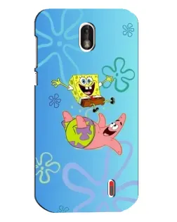 Чехол для Nokia 1 с картинкой «Спанч Боб и Патрик»