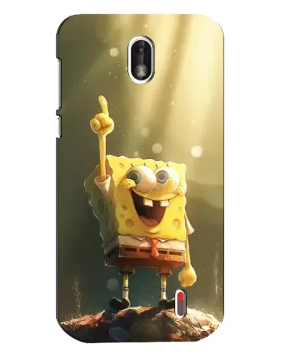 Чехол для Nokia 1 с картинкой «Сияющий Спанч Боб»