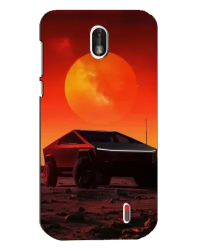 Чехол для Nokia 1 с картинкой «Cybertruck на Марсе»