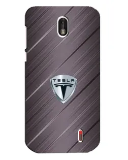 Чехол для Nokia 1 с картинкой «Металлическая текстура Tesla»