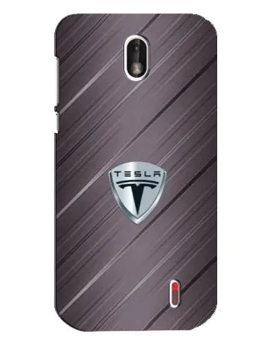 Чехол для Nokia 1 с картинкой «Металлическая текстура Tesla»