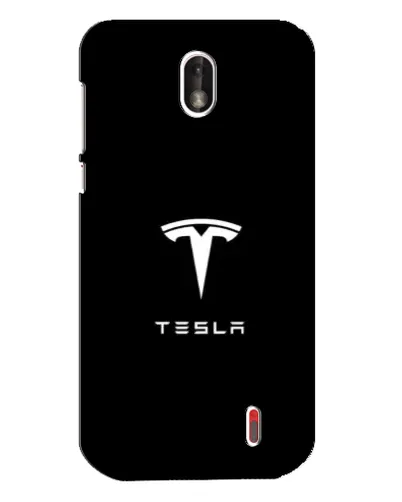 Чехол для Nokia 1 с картинкой «Tesla White Logo»