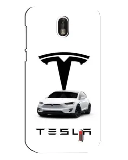 Чехол для Nokia 1 с картинкой «Tesla White Style»