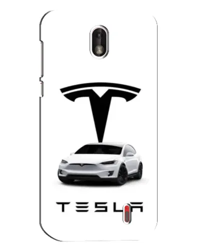 Чехол для Nokia 1 с картинкой «Tesla White Style»