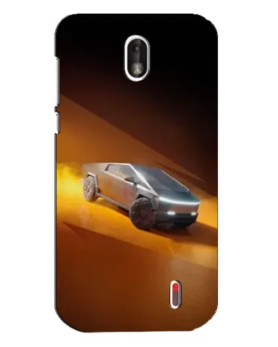 Чехол для Nokia 1 с картинкой «Cybertruck в пустыне»