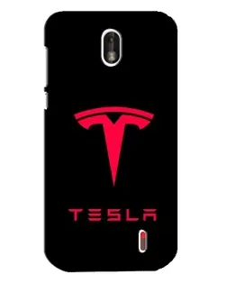 Чехол для Nokia 1 с картинкой «Tesla Red Logo»