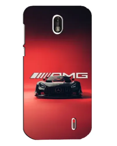 Чехол для Nokia 1 с картинкой «Mercedes AMG — красная линия»