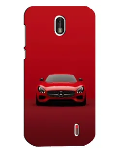 Чехол для Nokia 1 с картинкой «Красный Mercedes AMG»