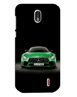 Чехол для Nokia 1 с картинкой «Mercedes — неоновый лого»