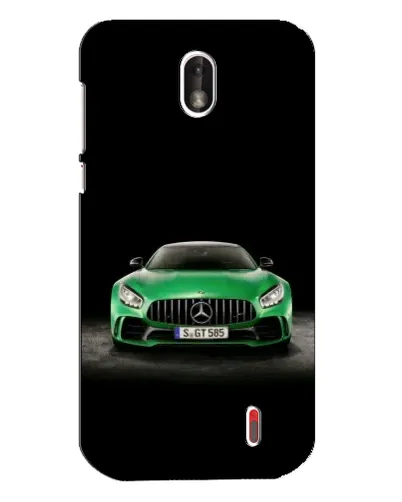 Чехол для Nokia 1 с картинкой «Mercedes — неоновый лого»