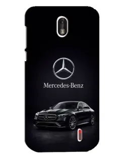 Чехол для Nokia 1 с картинкой «Mercedes — решетка радиатора»