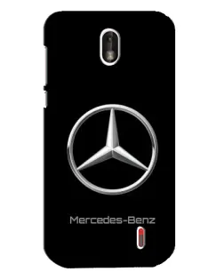 Чехол для Nokia 1 с картинкой «Mercedes Silver Logo»