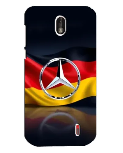 Чехол для Nokia 1 с картинкой «Mercedes — флаг Германии»