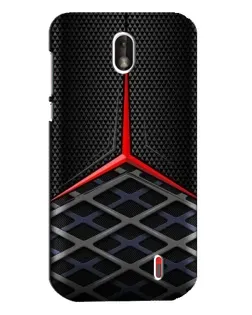 Чехол для Nokia 1 с картинкой «Mercedes Carbon Grid»