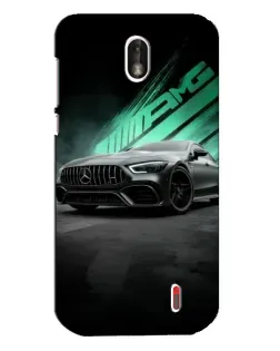 Чехол для Nokia 1 с картинкой «Темный Mercedes AMG»