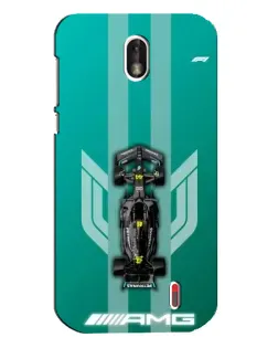 Чехол для Nokia 1 с картинкой «Mercedes AMG Petronas»