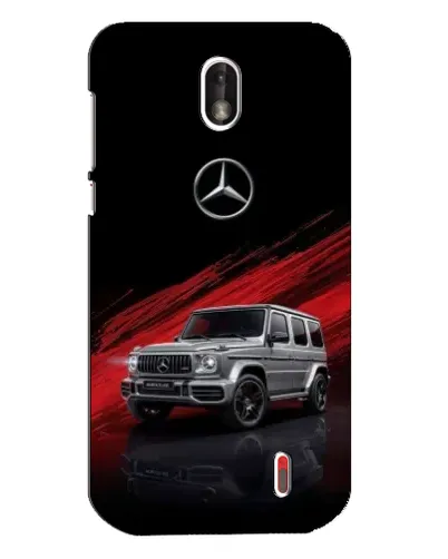 Чехол для Nokia 1 с картинкой «Mercedes G-Class красный»