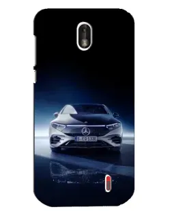 Чехол для Nokia 1 с картинкой «Ночной Mercedes EQ»