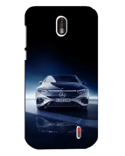 Чехол для Nokia 1 с картинкой «Ночной Mercedes EQ»
