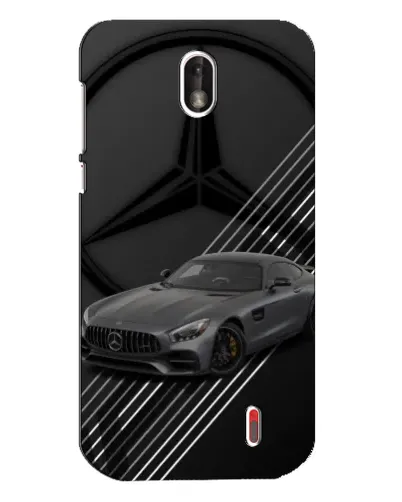 Чехол для Nokia 1 с картинкой «Mercedes AMG — графика»