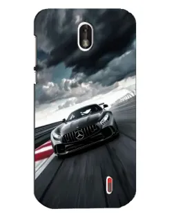 Чехол для Nokia 1 с картинкой «Гоночный Mercedes AMG»