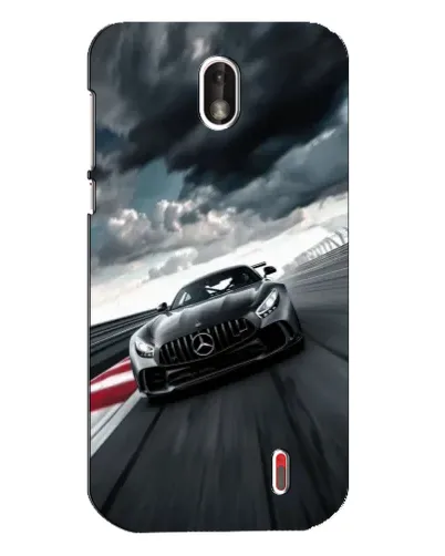 Чехол для Nokia 1 с картинкой «Гоночный Mercedes AMG»