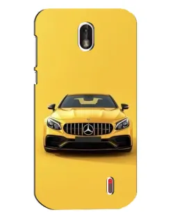 Чехол для Nokia 1 с картинкой «Желтый Mercedes GT»
