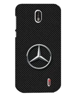 Чехол для Nokia 1 с картинкой «Карбоновый Mercedes стиль»