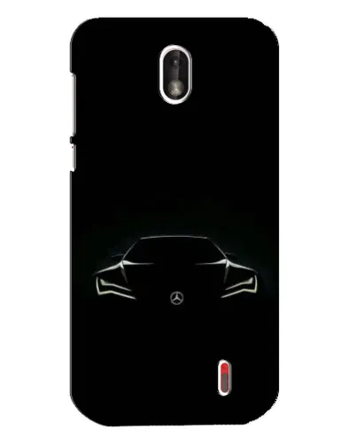 Чехол для Nokia 1 с картинкой «Mercedes — силуэт авто» Чехол для Nokia 1 с картинкой «Mercedes — силуэт авто»