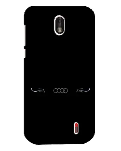 Чехол для Nokia 1 с картинкой «Audi — световой подпись»