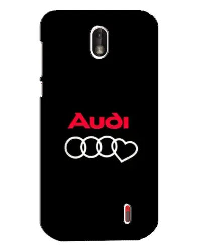 Чехол для Nokia 1 с картинкой «Логотип Audi Heart»