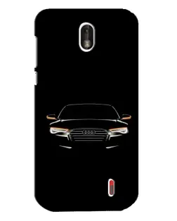 Чехол для Nokia 1 с картинкой «Audi — ночной контур»