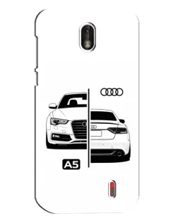 Чехол для Nokia 1 с картинкой «Audi — контрастный дизайн»