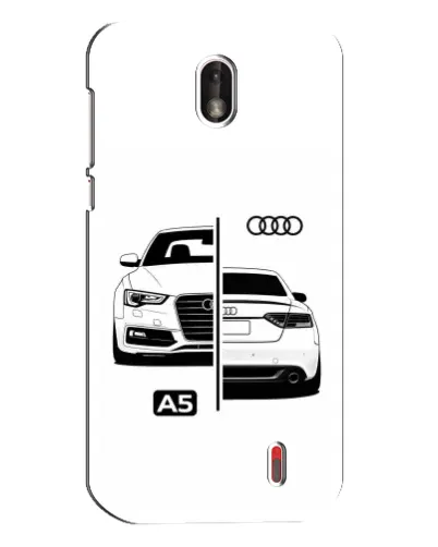 Чехол для Nokia 1 с картинкой «Audi — контрастный дизайн»