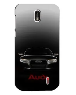 Чехол для Nokia 1 с картинкой «Audi — градиентный контур»