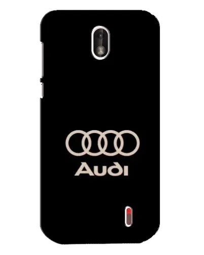 Чехол для Nokia 1 с картинкой «Audi — золотой логотип»