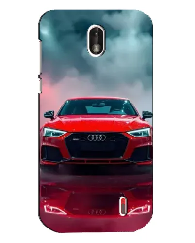 Чехол для Nokia 1 с картинкой «Audi RS — красный стиль»