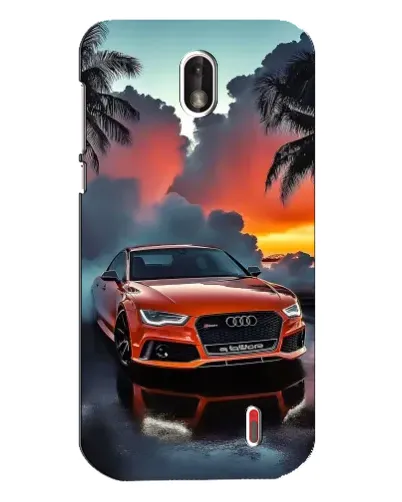 Чехол для Nokia 1 с картинкой «Audi — закат»