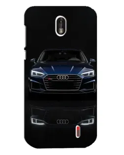 Чехол для Nokia 1 с картинкой «Audi — ночное отражение»