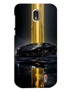 Чехол для Nokia 1 с картинкой «Ночной Lamborghini драйв» Чехол для Nokia 1 с картинкой «Ночной Lamborghini драйв»