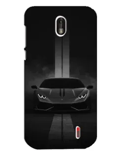 Чехол для Nokia 1 с картинкой «Lamborghini симметрия дорог»