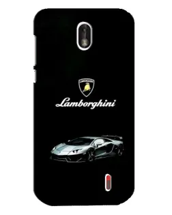 Чехол для Nokia 1 с картинкой «Логотип Lamborghini классика»
