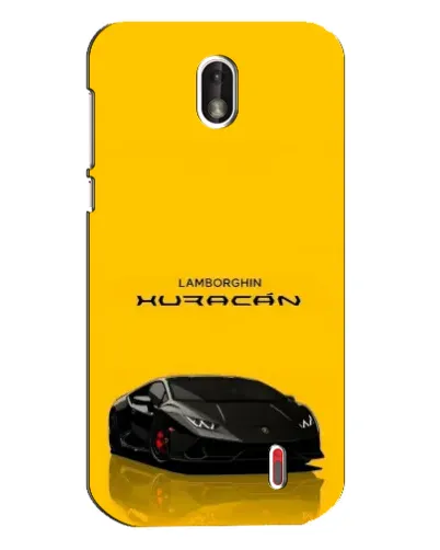 Чехол для Nokia 1 с картинкой «Lamborghini Huracan черный»